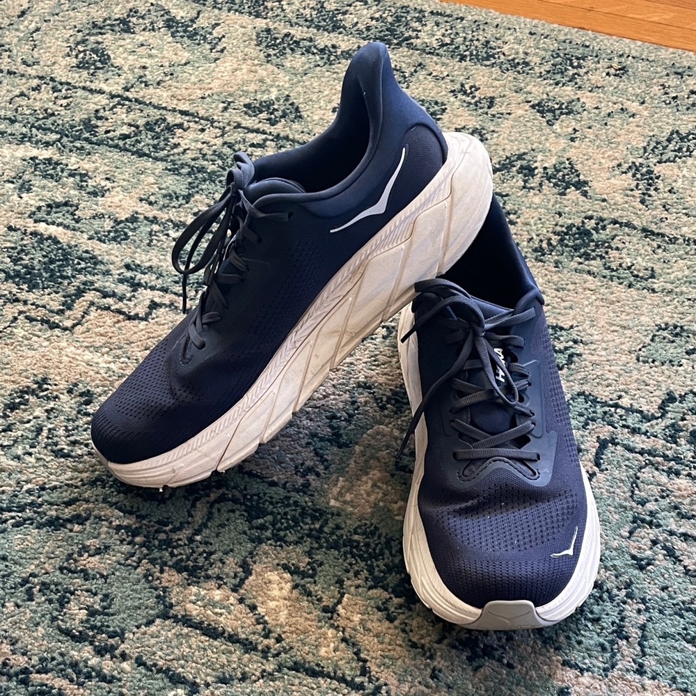 Hoka Men's Athletic Shoes - Navy and White